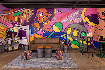 Interior Mural for Social Cues by RF3RD, Richard Ford III