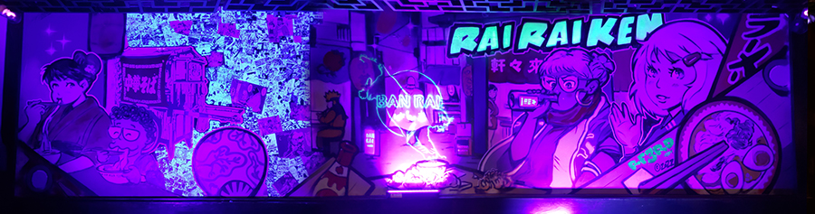 Interior Mural for Rai Rai Ken NYC by Richard Ford III.