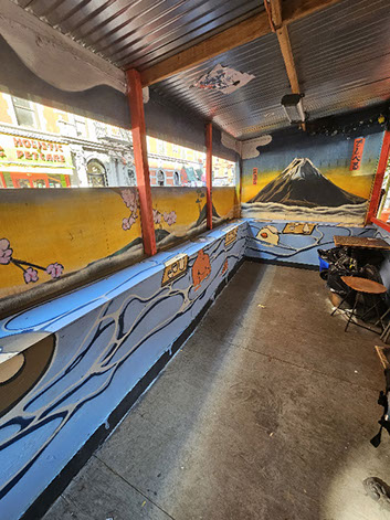 Interior Mural for Rai Rai Ken NYC by Richard Ford III.