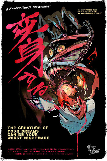 Richard Ford III Horror Manga illustrations