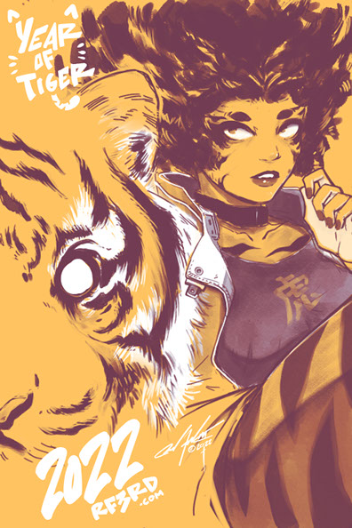 RF3RD Year of tiger illustration. Richard Ford III